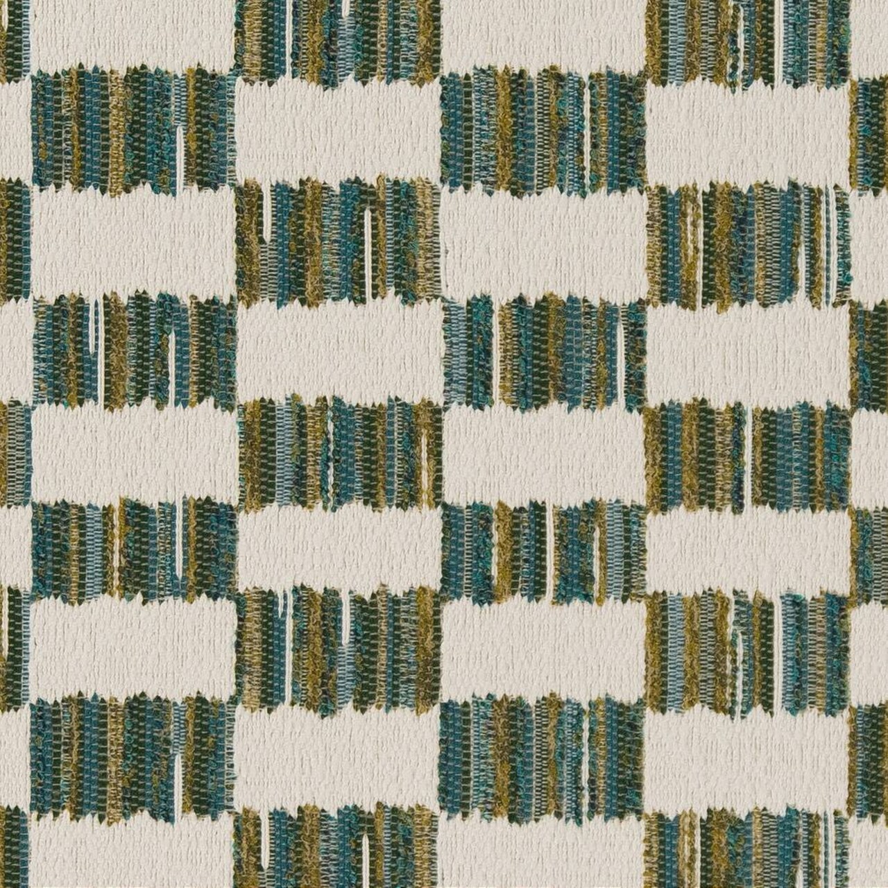 Lagoon - Aqua, Teal, Green Abstract, Geometric Upholstery Fabric 54"